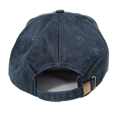 Cross - Christian Cap Washed Oilskin, Navy; CAP-003 - Image 3