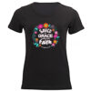 Saved By Grace Ladies BLACK FRONT