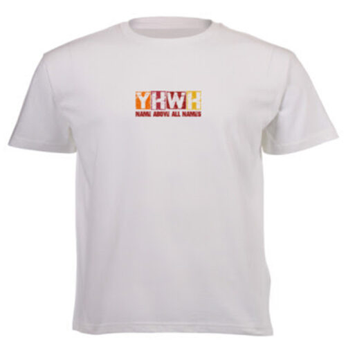 YHWH White - Christian T shirt (Unisex) front